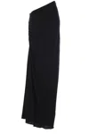 Alaïa Gathered Maxi Skirt In Black