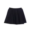 Alaïa Ribbed Flared Mid-rise Wool-blend Mini Skirt In Black
