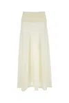 Alaïa Band Skirt In Blancnatur