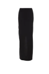Alaïa Knit Maxi Skirt In Noir Alaia