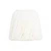 Alaïa White Casse Wool Fringes Skirt In White