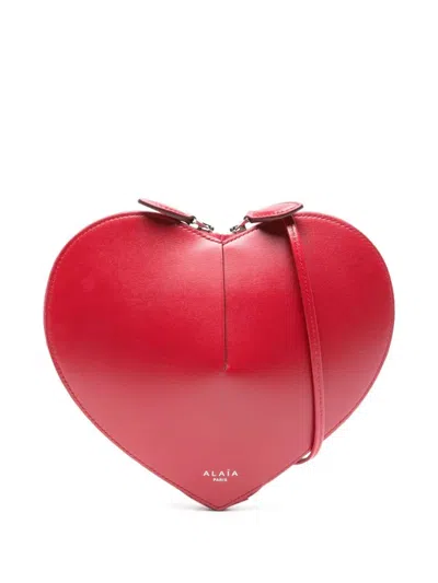 Alaïa Alaia Sleek Mini Shoulder Bag For Women In Red