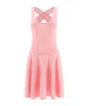 ALAÏA ALAÏA CRISS-CROSS OPEN BACK MINI DRESS
