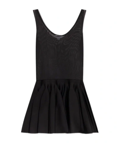 ALAÏA ALAÏA KNITTED GODET DRESS
