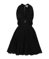Alaïa Deesse Cotton-blend Minidress In Black