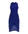Alaïa Midnight Web Mini Dress In Blue