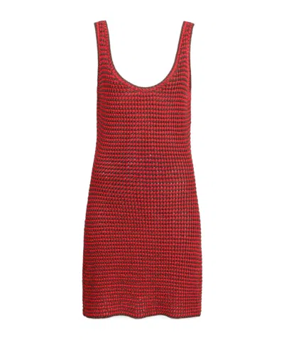 Alaïa Sleeveless Dress In Red