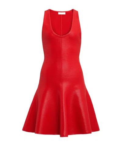 ALAÏA ALAÏA V-NECK SLEEVELESS MINI DRESS