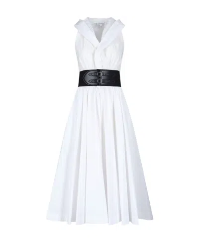 Alaïa Sleeveless Dress In White