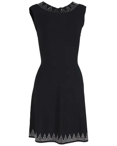 Alaïa Sleeveless Embellished Fit-and-flare Dress (authentic Pre-loved) In Black