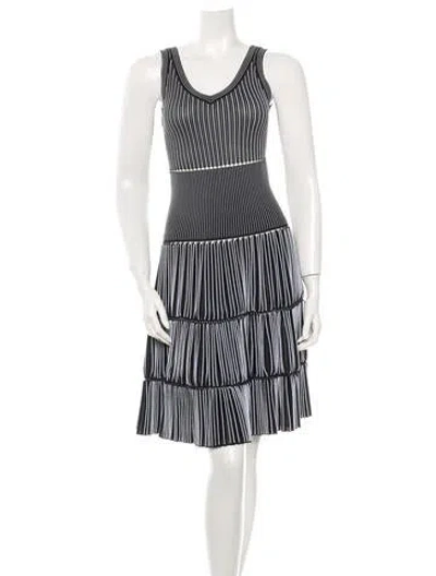 Pre-owned Alaïa Sleeveless Knit Dress In Multi