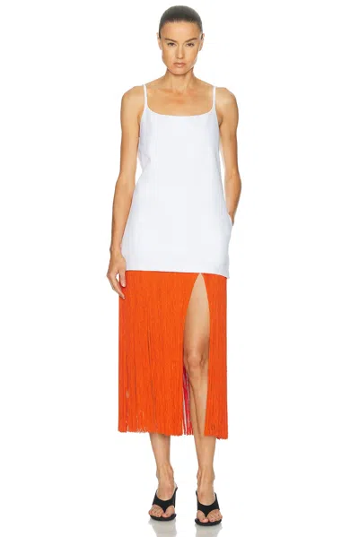 Alaïa Sleeveless Mini Dress In Blanc