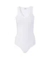 Alaïa Sleeveless One-piece Vest In White