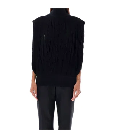 Alaïa Sleeveless Rib Sleeveless Rib In Black