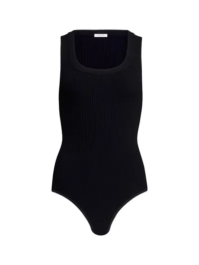 Alaïa Sleeveless Ribbed Knit Bodysuit