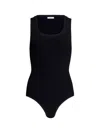 Alaïa Alaia Sleeveless Bodysuit In Ribbed Viscose In Black