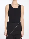 Alaïa Alaia Sleeveless Ribbed Knit Bodysuit In Black