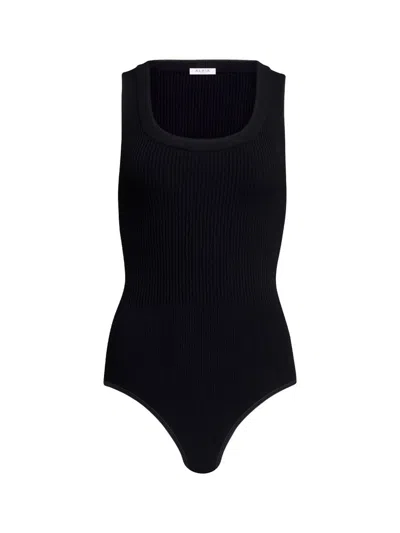 ALAÏA ALAÏA SLEEVELESS RIBBED KNIT BODYSUIT CLOTHING