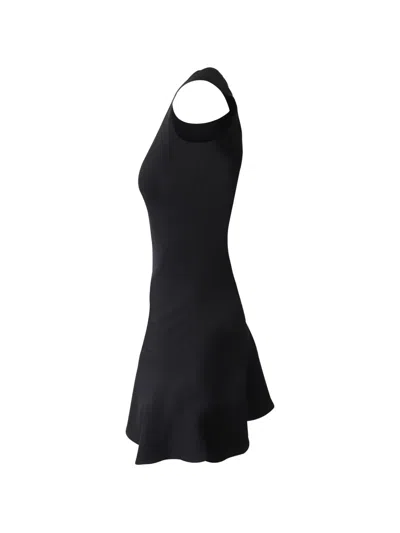 Pre-owned Alaïa Sleeveless Square-neck Mini Dress In Black