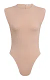 Alaïa Sleeveless Stretch-nylon Bodysuit In Neutral