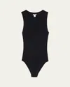 Alaïa Sleeveless Tank Bodysuit In Black