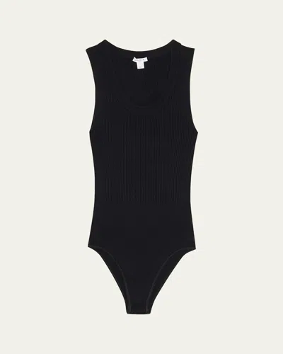 Alaïa Sleeveless Tank Bodysuit In Black