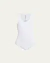 Alaïa Sleeveless Tank Bodysuit In Blanc
