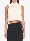 Alaïa Cropped Cotton-blend Top