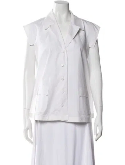Pre-owned Alaïa Sleeveless Top In White