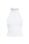 Alaïa Viscose Halter Top In Multi