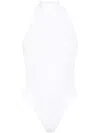 Alaïa Archetypes Stretch-crepe Mock-neck Bodysuit