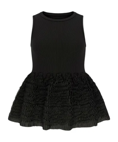 Alaïa Sleeveless Vest In Black