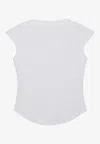 Alaïa Basic T-shirt With Curved Hem In White