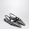 Alaïa Alaia Slingback Ballerinas In Python-effect Printed Leather Women In Multi