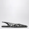 Alaïa Alaia Slingback Ballerinas In Python-effect Printed Leather Women In Gray