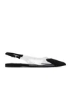 Alaïa Slingback Pointed-toe Ballet Flats In Black