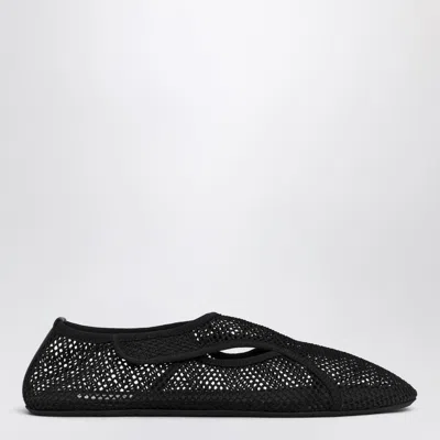 Alaïa Slipper In Black Mesh