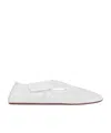 Alaïa White Fishnet Ballerina Flats