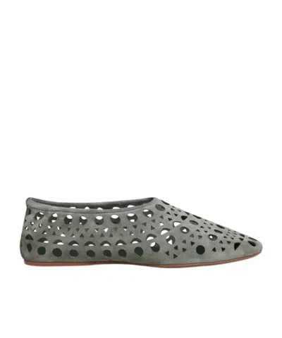 Alaïa Slippers Vienne In Velvet Calfskin In Blue