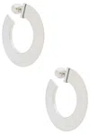 Alaïa Silver-tone Hoop Earrings In Metallic