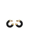 Alaïa Small Bobine Hoops In Black