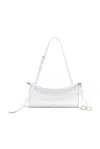Alaïa Womens Blanc Optique Le Click East West Medium Leather Shoulder Bag In 010 Blanc Optique