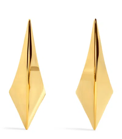 Alaïa Small Edge Earrings In Gold