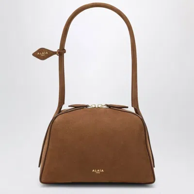 Alaïa Alaia Small Le Bouledogue Bag In Light Brown Nubuck