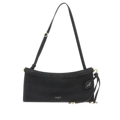 ALAÏA SMALL 'LE CLICK EAST WEST' NUBUCK LEATHER BAG