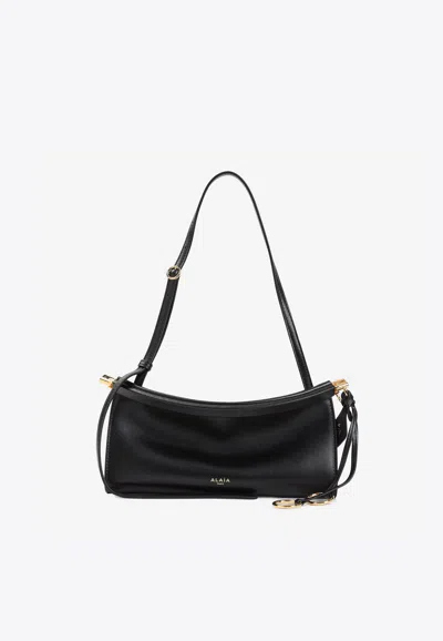 Alaïa Small Le Click East West Shoulder Bag In Black