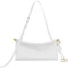 Alaïa East West S White Calf Leather Bag In Blanc Optique