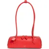 Alaïa Alaia Rouge Vif Le Teckel Small Leather Top-handle Bag In Rouge Vif