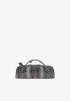 Alaïa Small Le Teckel Python Print Leather Shoulder Bag In Purple