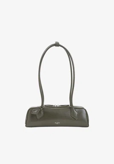Alaïa Small Le Teckel Shoulder Bag In Green